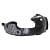 2021 - 2023 HYUNDAI ELANTRA FENDER LINER FRONT RIGHT HAND INJECTION MOLDED US BUILT CAPA HY1249186C
